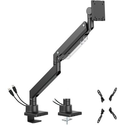 Uchwyt Do Ciężkiego Monitora 17”-57” Spacetronik Spa-D110b Z Portami Usb-A I Usb-C Uchwyt Do Ciężkiego Monitora 17”-57” Spacetronik Spa-D110b Z Portami Usb-A I Usb-C