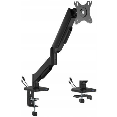 Uchwyt na Monitor do 9kg 17-32' VESA USB Spacetronik biurkowy na biurko Uchwyt na Monitor do 9kg 17-32' VESA USB Spacetronik biurkowy na biurko
