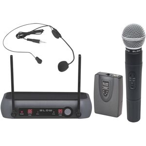 System mikrofonu VHF bezprzewodowy Blow PRM 903 - 2 mikrofony System mikrofonu VHF bezprzewodowy Blow PRM 903 - 2 mikrofony