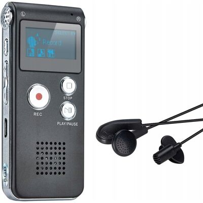 Inny producent Dyktafon COVVY 8GB cyfrowy Voice Recorder MP3 30h pracy Inny producent Dyktafon COVVY 8GB cyfrowy Voice Recorder MP3 30h pracy