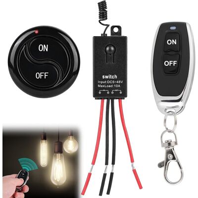 Inny producent 12v Przełącznik Bezprzewodowy, Pilot Zdalnego Sterowania 433 Mhz Z 2 Pilotami, Mini Przekaźnik Bezprzewodowy Przełącznika Światła, Uniwersalny Przeł.. Inny producent 12v Przełącznik Bezprzewodowy, Pilot Zdalnego Sterowania 433 Mhz Z 2 Pilotami, Mini Przekaźnik Bezprzewodowy Przełącznika Światła, Uniwersalny Przeł..