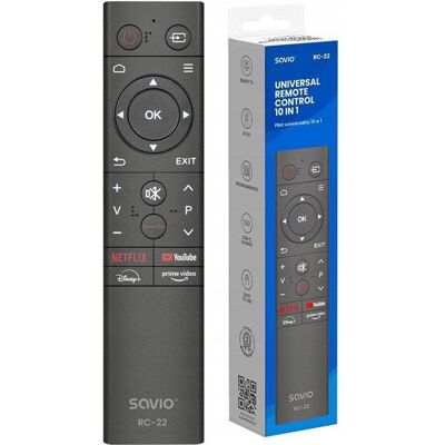 Savio Pilot Uniwersalny Do Telewizora TV Smart Samsung LG TCL Sony Hisense Sharp Savio Pilot Uniwersalny Do Telewizora TV Smart Samsung LG TCL Sony Hisense Sharp