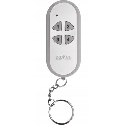 Inny producent Pilot 4-Kanałowy Zamel Model P-257/4 Nadajnik Radiowy Zigbee Do Sterowania Urządzeniami Smart Home, Zasilany Bateriami Inny producent Pilot 4-Kanałowy Zamel Model P-257/4 Nadajnik Radiowy Zigbee Do Sterowania Urządzeniami Smart Home, Zasilany Bateriami