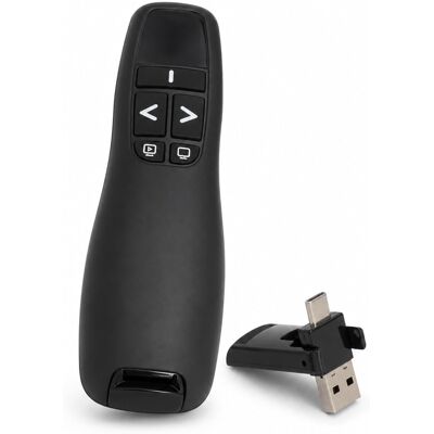 Zamiennik/inny Prezenter Usb-C 2,4 Ghz Pilot Do Prezentacji Czerwony Wskaźnik Czarny Zamiennik/inny Prezenter Usb-C 2,4 Ghz Pilot Do Prezentacji Czerwony Wskaźnik Czarny