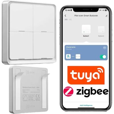 Inny producent Przyciski Pilot Zdalny Bezprzewodowy 86x86x13 Sterowanie Oświetlenie Rolet Inny producent Przyciski Pilot Zdalny Bezprzewodowy 86x86x13 Sterowanie Oświetlenie Rolet