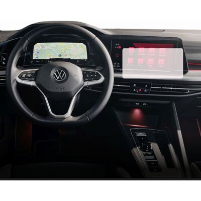 Folia ochronna nawigacji, Duragon,Volkswagen Golf Golf 2019-2024, dla ekranu nawigacyjnego i zegarów pokładowych, matowy, zestaw montażowy Folia ochronna nawigacji, Duragon,Volkswagen Golf Golf 2019-2024, dla ekranu nawigacyjnego i zegarów pokładowych, matowy, zestaw montażowy