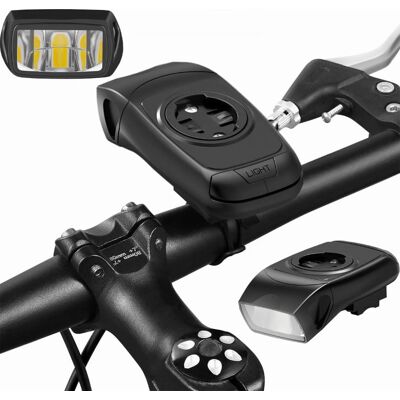 Interlook Lampa rowerowa 3w1 LED z klaksonem Uchwyt na komputer GPS Garmin lub telefon Inteligentne oświetlenie z wbudowanym akumulaorem 05BQ0062 Interlook Lampa rowerowa 3w1 LED z klaksonem Uchwyt na komputer GPS Garmin lub telefon Inteligentne oświetlenie z wbudowanym akumulaorem 05BQ0062