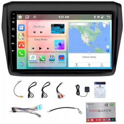 Projack RADIO NAWIGACJA GPS ANDROID SUZUKI SWIFT 2017-2022 CARPLAY WIFI 4GB 64GB Projack RADIO NAWIGACJA GPS ANDROID SUZUKI SWIFT 2017-2022 CARPLAY WIFI 4GB 64GB