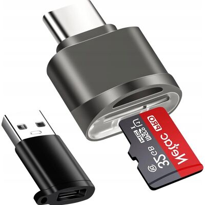 Inny producent Czytnik Kart Usb-C Micro Sd Tf Szybki Transfer Danych Plug And Play Inny producent Czytnik Kart Usb-C Micro Sd Tf Szybki Transfer Danych Plug And Play