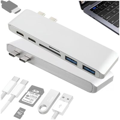 ARTHON Stacja dokująca 2x USB-c 3.1 typ C - 2x USB 3.0 / 3.1 / microSD / SD / HDMI ARTHON Stacja dokująca 2x USB-c 3.1 typ C - 2x USB 3.0 / 3.1 / microSD / SD / HDMI