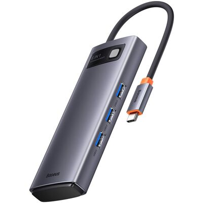 Stacja Dokująca Hub Baseus Metal Gleam Series 6 W 1 Usb Typ C - 3 X Usb 3.2 Gen. 1 / 1 X Power Delivery / 1 X Czytnik Kart Sd / 1 X Czytnik Kart Tf .. Stacja Dokująca Hub Baseus Metal Gleam Series 6 W 1 Usb Typ C - 3 X Usb 3.2 Gen. 1 / 1 X Power Delivery / 1 X Czytnik Kart Sd / 1 X Czytnik Kart Tf ..