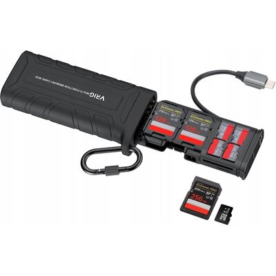 Inny producent Szybki Czytnik Kart Pamięci Adapter Pojemnik Na Karty Sd Microsd Tf Usb C Inny producent Szybki Czytnik Kart Pamięci Adapter Pojemnik Na Karty Sd Microsd Tf Usb C