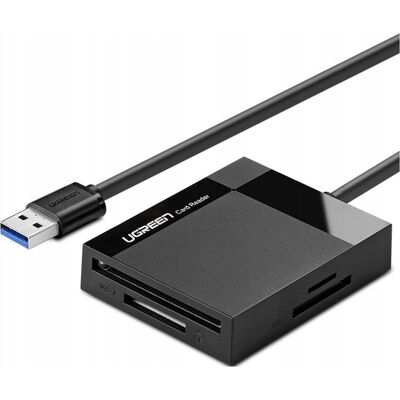 Inny producent Czytnik Kart Pamięci Sd / Micro Sd / Cf / Ms Wtyczka Usb 3.0 - Czarny Inny producent Czytnik Kart Pamięci Sd / Micro Sd / Cf / Ms Wtyczka Usb 3.0 - Czarny