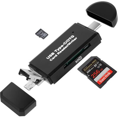Inny producent Czytnik Kart Sd 3w1 Usb C Uniwersalny Szybki Przesył Pamięci Kart Inny producent Czytnik Kart Sd 3w1 Usb C Uniwersalny Szybki Przesył Pamięci Kart
