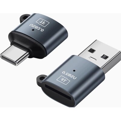 Inny producent Czytnik Kart Usb 2.0 2 Sztuki Typ C Micro Sd Adapter Zewnetrzny Przenośny Inny producent Czytnik Kart Usb 2.0 2 Sztuki Typ C Micro Sd Adapter Zewnetrzny Przenośny