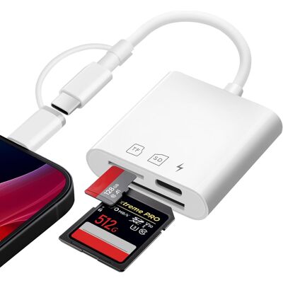Inny producent Czytnik Kart Usb-C Sd Microsd 3w1 Pamieci Telefon Tablet Szybki Inny producent Czytnik Kart Usb-C Sd Microsd 3w1 Pamieci Telefon Tablet Szybki