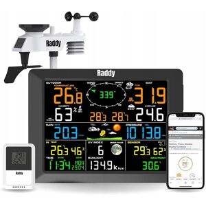 Inny producent Raddy WF-100C stacja pogodowa 14w1 Wi-Fi solarna ekran 8'' nowa Inny producent Raddy WF-100C stacja pogodowa 14w1 Wi-Fi solarna ekran 8'' nowa