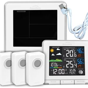 Zolta Stacja pogodowa bezprzewodowa meteo termometr budzik czujniki alarm Zolta Stacja pogodowa bezprzewodowa meteo termometr budzik czujniki alarm
