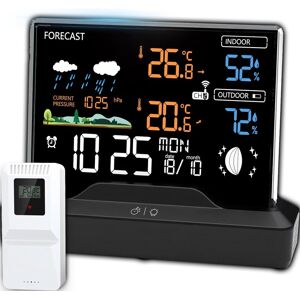 Hendi Stacja pogodowa bezprzewodowa zegar termometr higrometr barometr 1 czujnik 80 m LCD Hendi Stacja pogodowa bezprzewodowa zegar termometr higrometr barometr 1 czujnik 80 m LCD