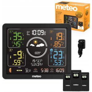 Metrex STACJA POGODOWA Z DCF METEO SP301 POGODYNKA HIGROMETR BAROMETR 3 CZUJNIKI Metrex STACJA POGODOWA Z DCF METEO SP301 POGODYNKA HIGROMETR BAROMETR 3 CZUJNIKI
