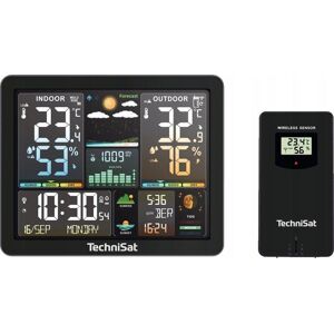 Stacja Pogody Termometr Wilgotność Temperatura Czujnik Zewnętrzny Technisat Stacja Pogody Termometr Wilgotność Temperatura Czujnik Zewnętrzny Technisat