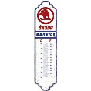 ART Termometr SKODA SERVICE prezent 28cm metalowy wewnętrzny zewnętrzny ART Termometr SKODA SERVICE prezent 28cm metalowy wewnętrzny zewnętrzny