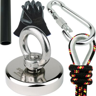 Magnes Neodymowy 110 Kg Sensei N52 + Lina 25 M Magnes Neodymowy 110 Kg Sensei N52 + Lina 25 M