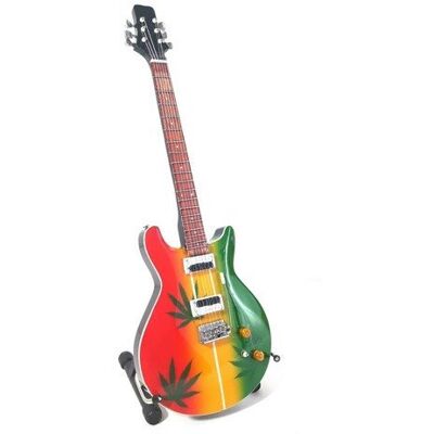 GiftDeco Mini Gitara Bob Marley Z Drewna Mahoniowego GiftDeco Mini Gitara Bob Marley Z Drewna Mahoniowego
