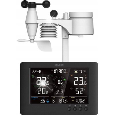 Profesjonalna Stacja pogodowa pogody meteo SENCOR SWS 9500 Pomiar UV Profesjonalna Stacja pogodowa pogody meteo SENCOR SWS 9500 Pomiar UV