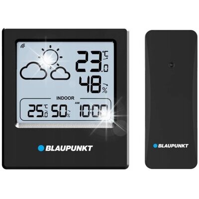 Stacja pogodowa BLAUPUNKT WS-10BK Higrometr Zegar Kalendarz WS10BK czarna Stacja pogodowa BLAUPUNKT WS-10BK Higrometr Zegar Kalendarz WS10BK czarna
