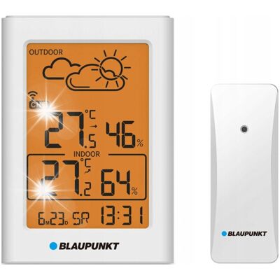 Stacja pogodowa BLAUPUNKT WS-15WH Higrometr Zegar Alarm WS15WH Stacja pogodowa BLAUPUNKT WS-15WH Higrometr Zegar Alarm WS15WH
