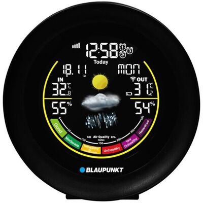 Stacja pogodowa BLAUPUNKT WS35BK APP, czarny Stacja pogodowa BLAUPUNKT WS35BK APP, czarny