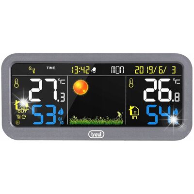 STACJA POGODOWA METEO Z KOLOROWYM WYŚWIETLACZEM TREVI ME3P20 TEMP WILG CIŚN STACJA POGODOWA METEO Z KOLOROWYM WYŚWIETLACZEM TREVI ME3P20 TEMP WILG CIŚN