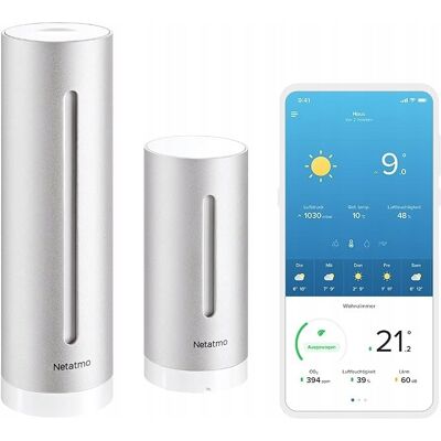 Stacja Pogodowa Netatmo Z Aplikacją Wi-Fi Nws01 Stacja Pogodowa Netatmo Z Aplikacją Wi-Fi Nws01