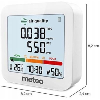 Stacja Pogodowa Sp88A Pomiar Co2 Tvoc Wskaźnik Komfortu Meteo Stacja Pogodowa Sp88A Pomiar Co2 Tvoc Wskaźnik Komfortu Meteo