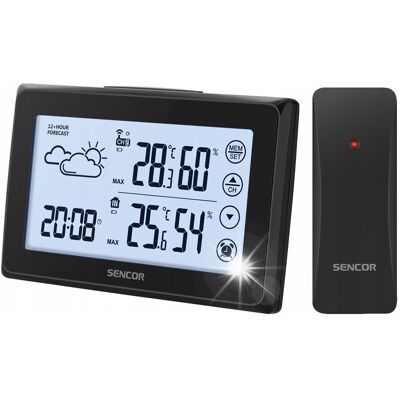 Stacja Pogodowa Zegar Budzik Sencor SWS 2850 LCD Stacja Pogodowa Zegar Budzik Sencor SWS 2850 LCD