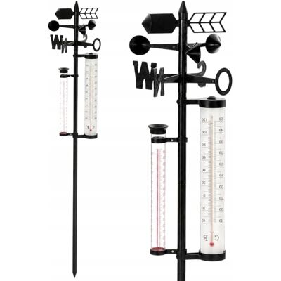 Inny producent STACJA POGODOWA ZEWNĘTRZNA 150 CM OGRODOWA TERMOMETR WIATROWY DESZCZOMIERZ Inny producent STACJA POGODOWA ZEWNĘTRZNA 150 CM OGRODOWA TERMOMETR WIATROWY DESZCZOMIERZ