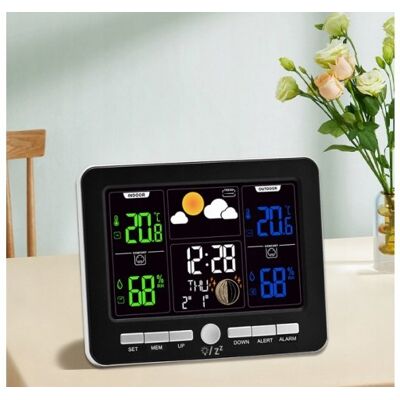 Inny producent STACJA POGODY BEZPRZEWODOWA POGODOWA METEO TERMOMETR HIGROMETR LED CZUJNIK Inny producent STACJA POGODY BEZPRZEWODOWA POGODOWA METEO TERMOMETR HIGROMETR LED CZUJNIK