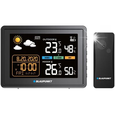 STACJA POGODY BLAUPUNKT WS30BK LCD ŚCIEMNIACZ ZEGAR CZUJNIK HIGROMETR ALERT STACJA POGODY BLAUPUNKT WS30BK LCD ŚCIEMNIACZ ZEGAR CZUJNIK HIGROMETR ALERT