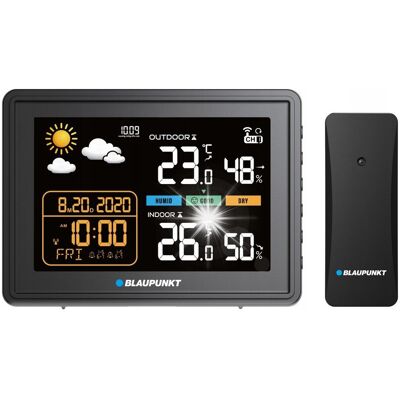 STACJA POGODY BLAUPUNKT WS30BK LCD ZE ŚCIEMNIACZEM ZEGAR CZUJNIK STACJA POGODY BLAUPUNKT WS30BK LCD ZE ŚCIEMNIACZEM ZEGAR CZUJNIK