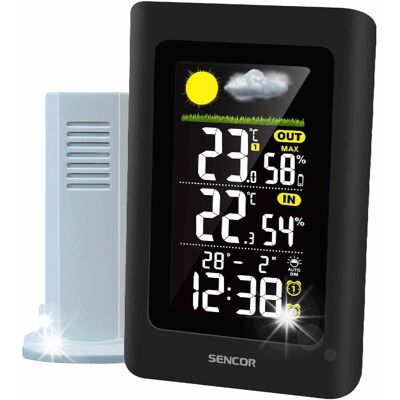 Stacja pogody meteorologiczna Sencor 4270 zegar budzik czujniki termometr Stacja pogody meteorologiczna Sencor 4270 zegar budzik czujniki termometr