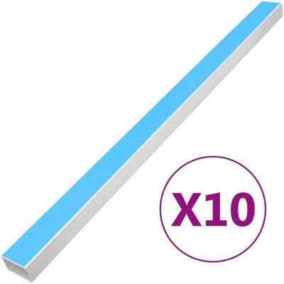 vidaXL Kanał elektroinstalacyjny, samoprzylepny, 50x25 mm, 10 m, PVC vidaXL Kanał elektroinstalacyjny, samoprzylepny, 50x25 mm, 10 m, PVC