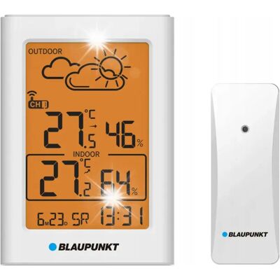 Blaupunkt Ws15wh Stacja Pogodowa / Temperatura / Wilgotność / Zegar / Alarm Blaupunkt Ws15wh Stacja Pogodowa / Temperatura / Wilgotność / Zegar / Alarm