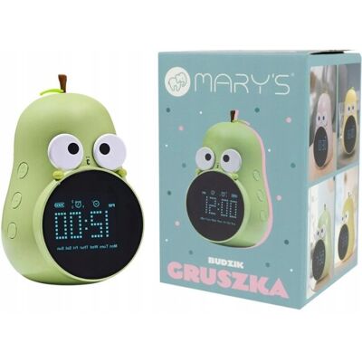Ecolight MARY'S BUDZIK ZEGAR ZEGAREK GRUSZKA ZIELONA USB Ecolight MARY'S BUDZIK ZEGAR ZEGAREK GRUSZKA ZIELONA USB