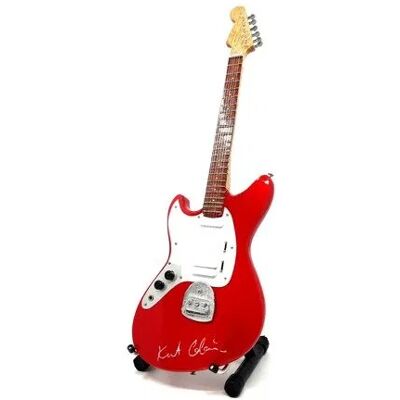 GiftDeco Mini Gitara Kurt Cobain Z Drewna Mahoniowego GiftDeco Mini Gitara Kurt Cobain Z Drewna Mahoniowego