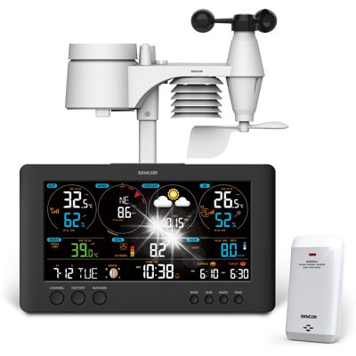 Sencor Profesjonalna stacja METEO WiFi SWS 12500 wys. LCD Sencor Profesjonalna stacja METEO WiFi SWS 12500 wys. LCD
