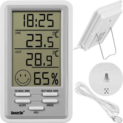 Inny producent Stacja Pogodowa Bezprzewodowa Pogody Meteo Termometr Higrometr Zegar Budzik Wilgotnościomierz Lcd, Wskaźnik Komfortu, Pamięć Pomiarów Min/max Inny producent Stacja Pogodowa Bezprzewodowa Pogody Meteo Termometr Higrometr Zegar Budzik Wilgotnościomierz Lcd, Wskaźnik Komfortu, Pamięć Pomiarów Min/max