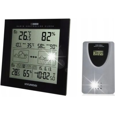 Stacja Pogodowa Meteo Dcf Higrometr Hyundai 2244b Prognoza Pogody Termometr Stacja Pogodowa Meteo Dcf Higrometr Hyundai 2244b Prognoza Pogody Termometr