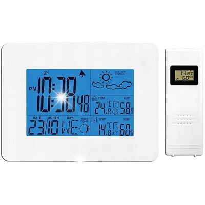 LTC Stacja pogody BEZPRZEWOD. TERMOHIGR. DCF DC BIAŁA LTC Stacja pogody BEZPRZEWOD. TERMOHIGR. DCF DC BIAŁA