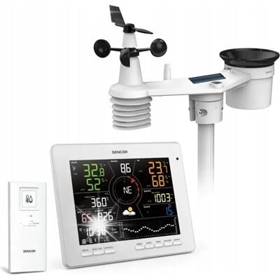 Stacja Pogody Meteorologiczna Sencor Sws 16600 Wifi Czujnik 7w1 Stacja Pogody Meteorologiczna Sencor Sws 16600 Wifi Czujnik 7w1